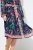 Ulla Popken 845649 Cvjetna šifonska haljina Tamnoplava - Midi haljine - Ženske midi haljine plus size