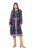 Ulla Popken 845649 Cvjetna šifonska haljina Tamnoplava - Midi haljine - Ženske midi haljine plus size