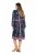 Ulla Popken 845649 Cvjetna šifonska haljina Tamnoplava - Midi haljine - Ženske midi haljine plus size