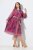 Ulla Popken 845649 Midi haljina dugih rukava Bobičasto crvena - Midi haljine - Ženske midi haljine plus size