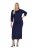 Ulla Popken 845705 Haljina od jerseya Tamnoplava - Midi haljine - Ženske midi haljine plus size