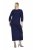 Ulla Popken 845705 Haljina od jerseya Tamnoplava - Midi haljine - Ženske midi haljine plus size