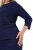 Ulla Popken 845705 Haljina od jerseya Tamnoplava - Midi haljine - Ženske midi haljine plus size