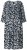 Ulla Popken 845825 Cvjetna midi haljina s 3/4 rukavima Crna - Midi haljine - Ženske midi haljine plus size