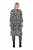 Ulla Popken 845825 Cvjetna midi haljina s 3/4 rukavima Crna - Midi haljine - Ženske midi haljine plus size