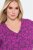 Ulla Popken 845825 Cvjetna midi haljina s V-izrezom Lila - Midi haljine - Ženske midi haljine plus size