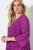 Ulla Popken 845825 Cvjetna midi haljina s V-izrezom Lila - Midi haljine - Ženske midi haljine plus size