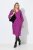 Ulla Popken 845825 Cvjetna midi haljina s V-izrezom Lila - Midi haljine - Ženske midi haljine plus size