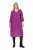 Ulla Popken 845825 Cvjetna midi haljina s V-izrezom Lila - Midi haljine - Ženske midi haljine plus size