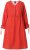 Ulla Popken 845863 Prugasta midi haljina s pojasom za vezanje Koraljna - Midi haljine - Ženske midi haljine plus size