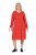 Ulla Popken 845863 Prugasta midi haljina s pojasom za vezanje Koraljna - Midi haljine - Ženske midi haljine plus size