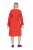 Ulla Popken 845863 Prugasta midi haljina s pojasom za vezanje Koraljna - Midi haljine - Ženske midi haljine plus size