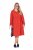 Ulla Popken 845863 Prugasta midi haljina s pojasom za vezanje Koraljna - Midi haljine - Ženske midi haljine plus size