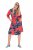Ulla Popken 846164 Cvjetna košuljasta haljina Crvena - Midi haljine - Ženske midi haljine plus size