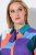 Ulla Popken 846351 Uzorkovana košuljasta haljina Lila - Midi haljine - Ženske midi haljine plus size