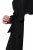 Ulla Popken 846373 Midi haljina s pojasom za vezanje Crna - Midi haljine - Ženske midi haljine plus size
