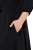 Ulla Popken 846373 Midi haljina s pojasom za vezanje Crna - Midi haljine - Ženske midi haljine plus size