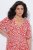 Ulla Popken 846912 Uzorkovana midi haljina Koraljna - Midi haljine - Ženske midi haljine plus size
