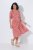Ulla Popken 846912 Uzorkovana midi haljina Koraljna - Midi haljine - Ženske midi haljine plus size