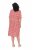 Ulla Popken 846912 Uzorkovana midi haljina Koraljna - Midi haljine - Ženske midi haljine plus size