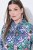 Ulla Popken 846952 Cvjetna košuljasta haljina Bijela - Midi haljine - Ženske midi haljine plus size