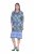 Ulla Popken 846952 Cvjetna košuljasta haljina Bijela - Midi haljine - Ženske midi haljine plus size