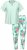 Ulla Popken 846971 Pidžama s uzorkom Svijetlozelena - Pidžame/Loungewear - 