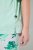 Ulla Popken 846971 Pidžama s uzorkom Svijetlozelena - Pidžame/Loungewear - 
