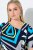 Ulla Popken 847324 Uzorkovana midi haljina Tamnoplava - Midi haljine - Ženske midi haljine plus size