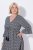 Ulla Popken 847798 Midi haljina A-kroja s V-izrezom Crna - Midi haljine - Ženske midi haljine plus size