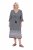 Ulla Popken 847798 Midi haljina A-kroja s V-izrezom Crna - Midi haljine - Ženske midi haljine plus size