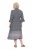 Ulla Popken 847798 Midi haljina A-kroja s V-izrezom Crna - Midi haljine - Ženske midi haljine plus size