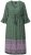 Ulla Popken 847798 Midi haljina A-kroja s V-izrezom Tamnozelena - Midi haljine - Ženske midi haljine plus size