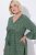 Ulla Popken 847798 Midi haljina A-kroja s V-izrezom Tamnozelena - Midi haljine - Ženske midi haljine plus size