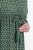 Ulla Popken 847798 Midi haljina A-kroja s V-izrezom Tamnozelena - Midi haljine - Ženske midi haljine plus size
