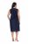 Ulla Popken 847918 Cvjetna šifonska haljina Tamnoplava - Midi haljine - Ženske midi haljine plus size