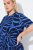 Ulla Popken 848162 Uzorkovana midi haljina Tamnoplava - Midi haljine - Ženske midi haljine plus size
