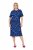 Ulla Popken 848162 Uzorkovana midi haljina Tamnoplava - Midi haljine - Ženske midi haljine plus size