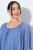 Ulla Popken 848169 Šifonska haljina A-kroja Svijetloplava - Midi haljine - Ženske midi haljine plus size