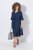 Ulla Popken 848224 Midi haljina s vezicom Tamnoplava - Midi haljine - Ženske midi haljine plus size
