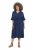 Ulla Popken 848224 Midi haljina s vezicom Tamnoplava - Midi haljine - Ženske midi haljine plus size