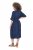 Ulla Popken 848224 Midi haljina s vezicom Tamnoplava - Midi haljine - Ženske midi haljine plus size
