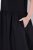 Ulla Popken 848305 Midi haljina bez rukava s V-izrezom Crna - Midi haljine - Ženske midi haljine plus size