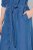 Ulla Popken 848491 Košuljasta haljina Denim plava - Midi haljine - Ženske midi haljine plus size