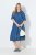 Ulla Popken 848491 Košuljasta haljina Denim plava - Midi haljine - Ženske midi haljine plus size