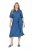 Ulla Popken 848491 Košuljasta haljina Denim plava - Midi haljine - Ženske midi haljine plus size