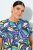 Ulla Popken 848980 Cvjetna košuljasta haljina Lila - Midi haljine - Ženske midi haljine plus size