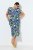 Ulla Popken 848980 Cvjetna košuljasta haljina Lila - Midi haljine - Ženske midi haljine plus size