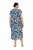Ulla Popken 848980 Cvjetna košuljasta haljina Lila - Midi haljine - Ženske midi haljine plus size