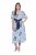 Ulla Popken 849662 Cvjetna košuljasta haljina Prljavo bijela - Midi haljine - Ženske midi haljine plus size